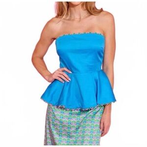 SET ALDEN ADAIR Melissa off shoulder top and Maggie Skirt in Chateau Sz S